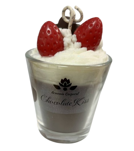 Vela decorativa tipo postre