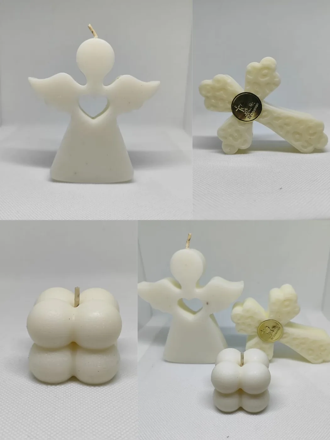 Velas decorativas blancas